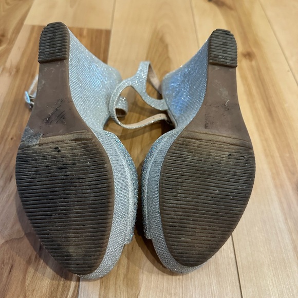 De Blossom Collection Evening Wedge Sandals - Picture 2 of 5